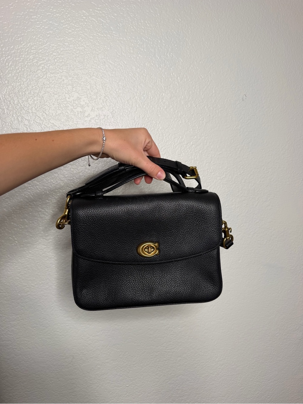 Coach Cassie Crossbody Black Leather Bag #68348